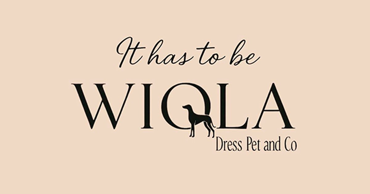 Identidade visual da Wiola Dress Pet com galgo estilizado, exibida nas páginas legais do site como Política de Privacidade, Política de Cookies, Política de Trocas e Termos de Uso.
