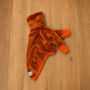 Blusa em fleece terracota
