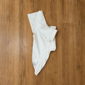 Camiseta canelada cru