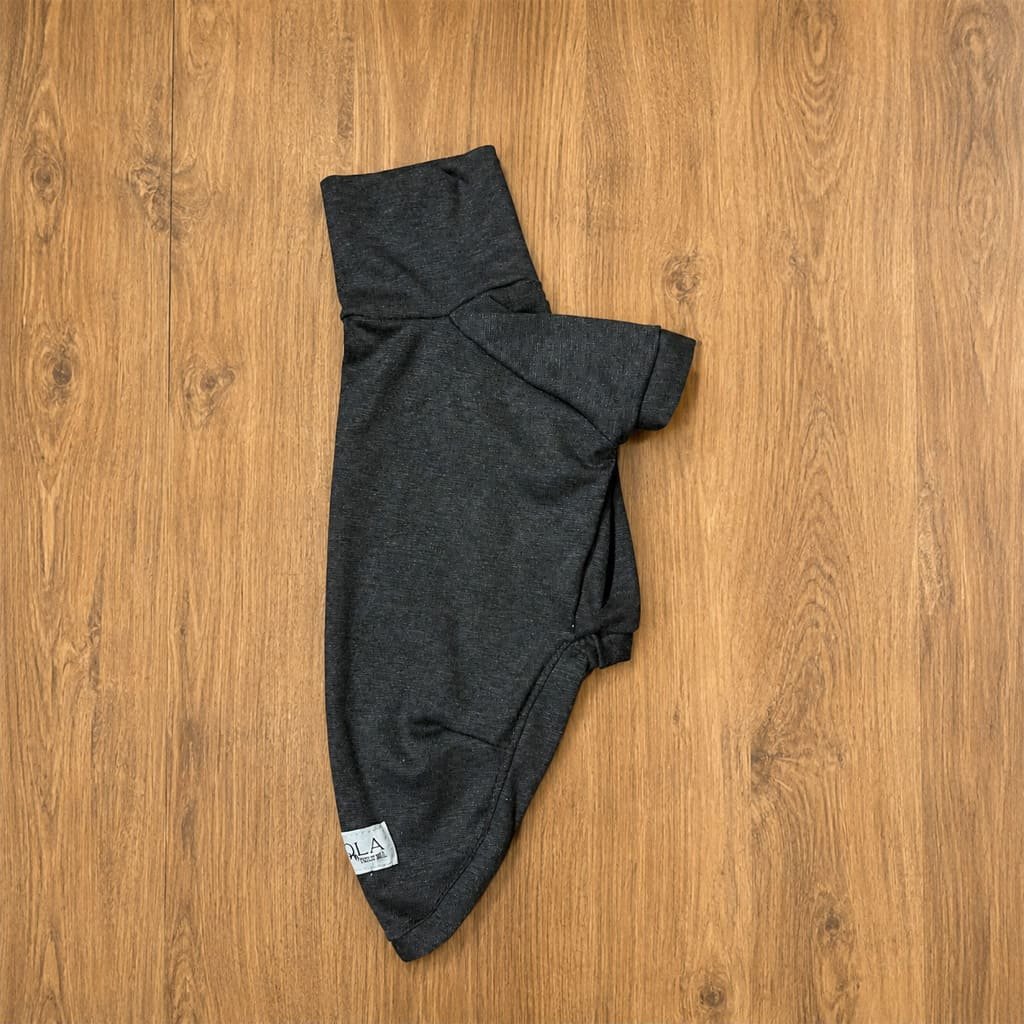 Camiseta em malha cinza mescla