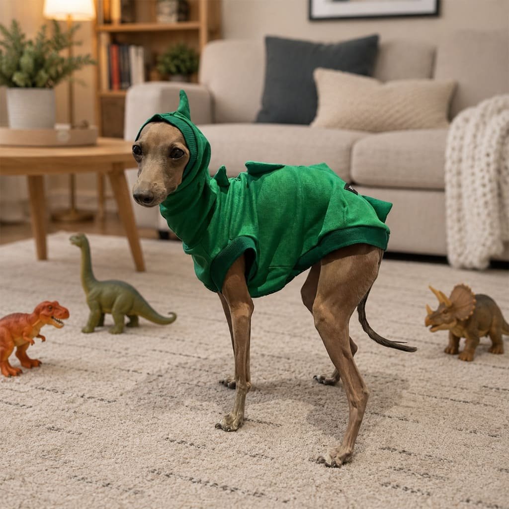 Colete dino verde