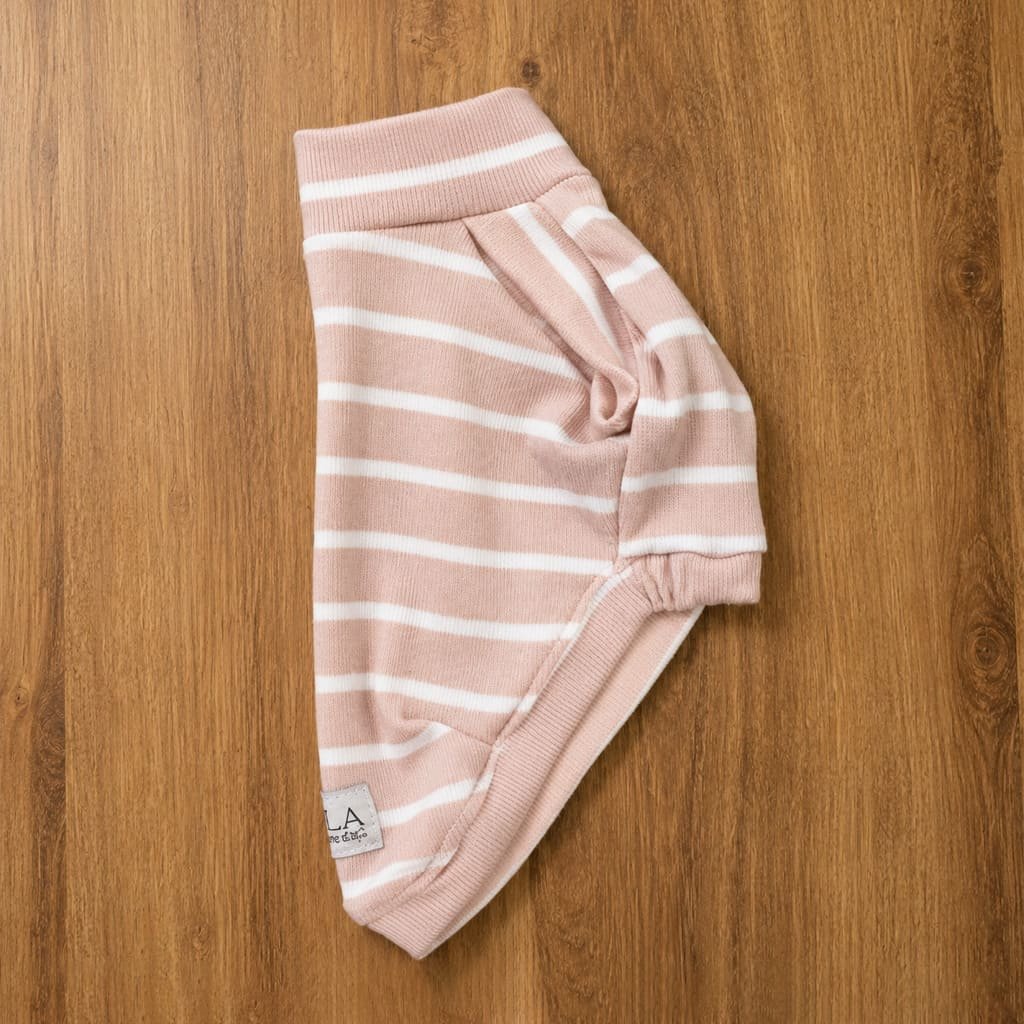 Regata rosa pó listrada