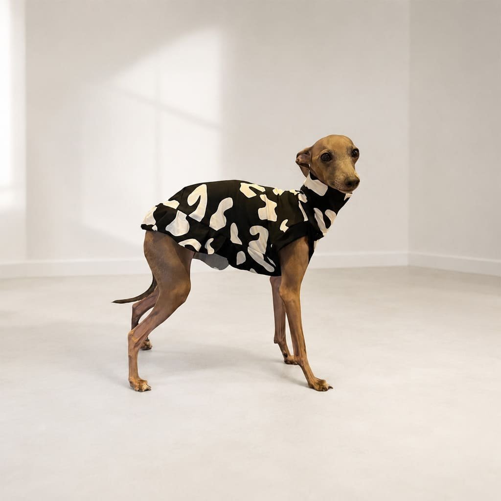 Vestido vaquinha preto e branco - Imagem 2